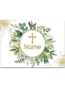 1pc Customizable Baptism Flower Wreath With Greenery, New Design Photo Studio Photography Backdrop Material Mother's Day Graduation,Multi-Functional,Adjustable, Ornamental,Reusable,Exquisite,Adorable,High-Quality,Modern,Colorful,Cute,Comfortable,Stylish,Custom,Personalized,Unique,Ideal Gifts For Him,Ideal Gifts For Her,Home Refresh,Customized Banners & Pennants