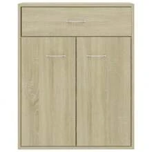 vidaXL Credenza, Mobile da Cucina, Armadietto Organizzatore Credenza Rovere Sonoma 60x30x75 cm in Truciolato per Cucina, Sala da Pranzo, Salotto
