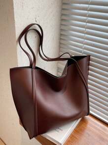 Customized Minimalist Shoulder Tote Bag Large Capacity, Lightweight, Portable, Business Casual, Suitable For Women As Daily Use Dating Gift Women's Vintage Pattern Tote Bag,Large Capacity Shoulder Bag,Stylish Bag For Work