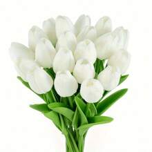 1/10 Pcs Lifelike Artificial Tulip Bouquet Elegant Real Touch , Long-Lasting For Weddings, Events, Home Decor, Valentine's Day