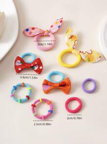 1098 Stück Prinzessin Haaraccessoires Set, geeignet für kleine Mädchen, beinhaltet einfache Blumen Haarbögen, Stoff Haargummis, Schleifen und Haarspangen, ideal für den täglichen Gebrauch oder als Geschenk (ohne Verpackung - OPP Beutel)