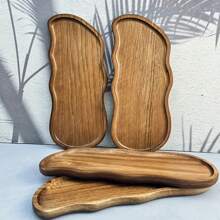 Elegant Wooden Serving Tray - Perfect For Coffee Table Desserts, Cakes & Snacks | Ideal For Restaurants & Kitchens