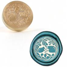 CYFUN DESIGN 1 PC 25mm Butterfly/Fox/Deer Pattern Wax Seal Stamps Solid Brass Engraved Fire Lacquer Stamp Heads NO Handle For Decorating Notebook Gifts And Greeting Cards