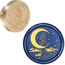 CYFUN DESIGN 1 PC 25mm Butterfly/Fox/Deer Pattern Wax Seal Stamps Solid Brass Engraved Fire Lacquer Stamp Heads NO Handle For Decorating Notebook Gifts And Greeting Cards