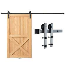 BENTISM 10 Ft, 118.1'' X 1.5'' X 0.2'' Sliding Barn Door Hardware Kit - 1 - View 9