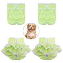4 Packs Dog Diapers Female Washable Dog Diapers Reusable Puppy Diapers Highly Absorbent Comfortable Doggy Diapers For Dogs In Heat Or Excitable Urination