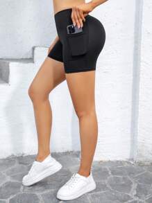 Pantalones cortos deportivos de verano para mujeres, Mallas deportivas para mujeres, Leggings con bolsillos, Shorts de ciclista negros, Pantalones cortos deportivos para mujeres con bolsillos, Pantalones de yoga de cintura alta con control de abdomen, pantalones compresión ajustados, Pantalones cortos de running con sensación de desnudez para entrenamiento
