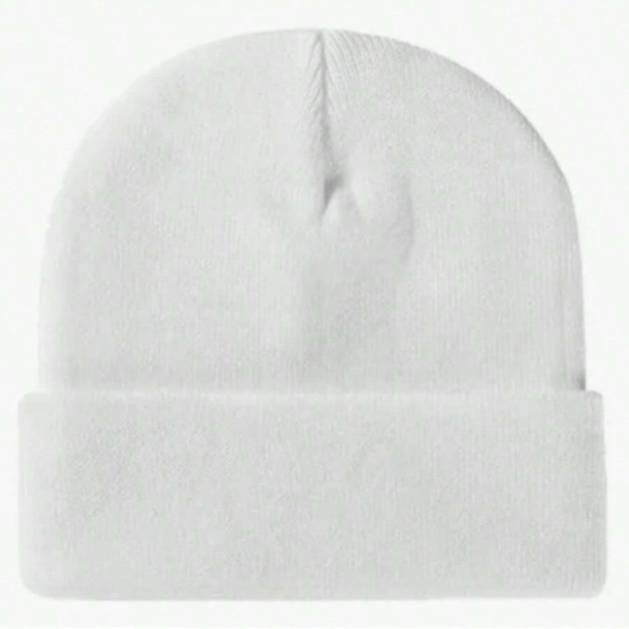 Don Calcetin Men's Winter Hat One Size For Warm Cold Weather - White - View 1