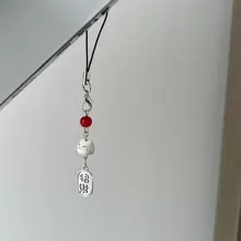 New Chinese Style Lucky Cute Ceramic Lucky Cat Metal Ornament For Mobile Phone Chain Pendant Gifts For Mother, Family, Friends, Birthday, Holiday Phone Charm