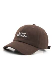 1pc Fashionable Casual Letter Embroidered Baseball Cap, Outdoor Sun Protection For Women & Men