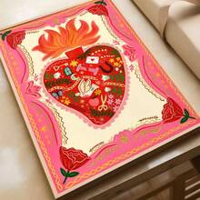 1pc Abstract Black Cat Tiger Heart Vase Moon Posters Coffee House Bar Room Wall Arts Decor Canvas Paintings No Frame