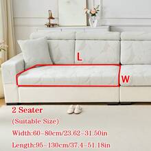 1pc Plush Jacquard Anti-Slip Sofa Seat Cushion Cover, Soft & Skin-Friendly Modern Style, Pet-Proof & Elastic Sofa Slipcover, Suitable For L-Shaped Combination Sofa And 1/2/3/4 Seat Sofa (Sold Individually)