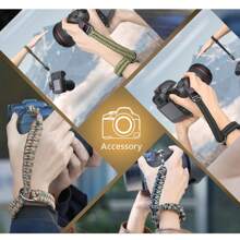 Correa de muñeca para cámara, con liberación rápida, ajustable, compatible con cámaras digitales, ligera y cómoda