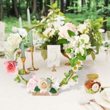 10Pcs Metal Floral Hoop Centerpiece With Stand For Table, 12 Inch Macrame Gold Wreaths Ring With Holders, Table Centerpieces, Gold Metal Rings For Making Wedding Table Wreath Decor, Wall Hanging Wreaths And Dream Catcher Crafts, DIY Wreath Rings For Wedding, Party & Birthday Decorations, Wedding Decor Gifts Graduation Party Decorations Bachelorette