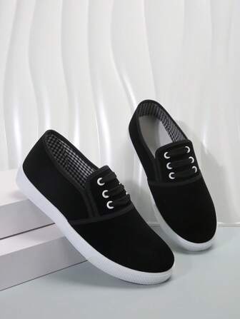 女士轻便2025新款夏季帆布运动鞋低帮休闲平底鞋百搭日常运动休闲