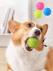 1/3PCS Natural Latex Rubber Squeaky Ball Dog Lover And Dog Mom Love Toy - (Claw Ball) Small To Medium Dog Lover And Dog Mom Loves & Puppy |, Cute Puppy Paw, Fetch & Chew Safe Play Toy | Reduce Separation Anxiety