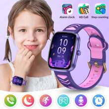 ESFOE LIGE's New Children's Smart Watch Has A Variety Of Puzzle And Fun Mini Games, Alarm Clock Reminders, 1.75-Inch Full Touch Screen, More Than 20 Sports Modes, 24-Hour Activity Tracking, Various Interesting Watch Faces, Music Player, Alarm Clock, Sports Children's Watch