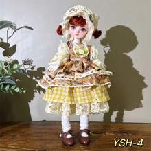 Abiti carini per bambole da 30 cm, set di abbigliamento moda per bambole BJD 1/6, vestito carino, cappello, accessori per bambole, regalo per le vacanze (senza bambole e scarpe)