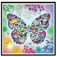 SNA 2025 New Style Full Butterfly Flowers Cross Stitch 11CT Printed Cross Stitch Kit Hand Embroidery Crafts Living Room And Bedroom Decorations