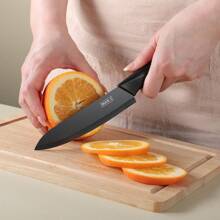 Stainless Steel Black Blade Sharp Chef Knife [Includes Knife Sheath], Home Kitchen Professional Cooking Knife For Meat, Vegetables, Fruit Cutting