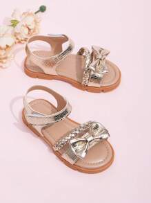 1 par de nuevas sandalias de verano lindas para niña bebé que aprende a caminar, sandalias de playa con flores para bebé, sandalias planas romanas antideslizantes para niñas para exteriores y vacaciones