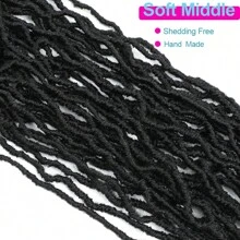 36 Inch New Faux Locs Crochet Braids Hair Super Long Goddess Locs Crochet Hair Curly Wavy Soft Locs Braiding Hair For Women