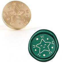 CYFUN DESIGN 1 PC 25mm Butterfly/Fox/Deer Pattern Wax Seal Stamps Solid Brass Engraved Fire Lacquer Stamp Heads NO Handle For Decorating Notebook Gifts And Greeting Cards