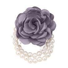 1 st. Koreaanse stijl kralen imitatie champagne roos elegante pols bloem, geschikt voor bruiden, bruidsmeisjes, vrienden op bruiloften, Valentijnsdag, feesten