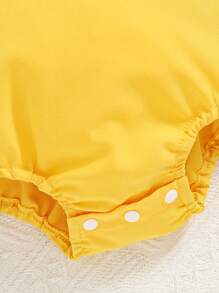 Baby Girl 2pcs Set Princess Bow Letter Printed Cap Sleeve Bodysuit And Shorts - Multicolor - View 8