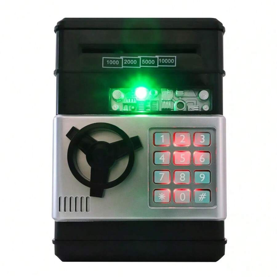 Money Bank Digital Money Box Mini ATM Money Bank Cash Coins Saving Box Perfect Piggy Bank Toy Gifts - Variant1 - View 1