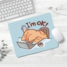1 Peça Mouse Pad Engraçado e Fofo, Múltiplas Opções de Tamanho, Mouse Pad Quadrado ou Redondo para Mesa, Mini Mouse Pad de Viagem Pequeno com Base de Borracha Antiderrapante, Mouse Pad de Borracha para Laptop e Escritório para Meninas e Meninos, Adequado para Escritório, Casa, Estudo e Jogos