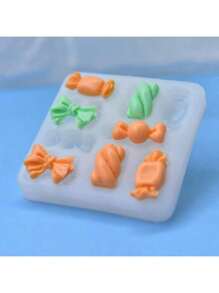 Candy Shaped DIY Handmade Fragrance Plaster Multifunctional Silicone Mold - White - View 4