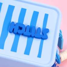 Miniso Disney Stitch Series Silicone Lightweight Portable Waterproof Cosmetic Bag - Blue - View 4