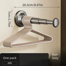 Suction Cup Clothes Rack Storage Organizer, Multi-Function Extendable Wall Mount Hanger Rack For Home Balcony, Non-Marking No-Drill - Multicolor - View 8