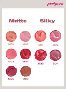 Peripera K-Beauty On My Lip 唇彩笔，可用作唇膏和唇线笔，哑光和闪光，柔滑乳霜质地，日常彩妆，韩妆，1.4g - #M06 Long Time No See - 查看 9