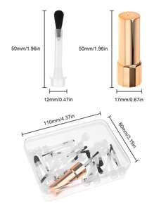 Beautizon Nailartlab Bộ 10/25 cọ sơn móng tay dùng một lần, cọ thay thế cho lọ sơn móng tay, cọ bôi chất lỏng đa năng cho bộ dụng cụ làm móng dạng gel đơn giản và tiện lợi - Nhiều màu - Xem 6