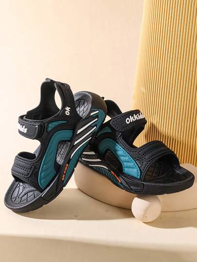 1双儿童凉鞋，男女通用时尚运动凉鞋，2025新款软底幼儿鞋，休闲防滑平底沙滩鞋，适合男孩、女孩，户外、聚会、旅行、夏季穿着