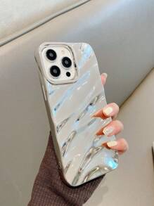 Wave Ripples Simple 3D Wavy Pattern Phone Case Compatible With IPhone 16 Pro Max / 16 / 16 Pro / 16 Plus / 15 / 15 Pro Max / 15 Pro / 11 / 12 / 13 / 14 Pro Max / 11 Pro / 11 Pro Max / 12 Pro / 12 Pro Max / 13 Pro / 13 Pro Max / 14 Pro / 14 Pro Max, Elegant Creative Soft Phone Cover