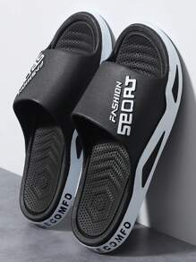 quickni Men's Slip-On Sandals, Minimalist & Practical Multifunctional - Black and White - View 7