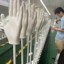 Silicone Nail Practice Hand Model, Bendable Flexible Fake Fingers Nail Art Training Tool, Replaceable Nail Tips
