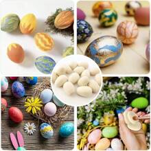 1 Piece Handmade Wooden DIY Sewing Egg, Mother's Day Gift, Easter Decorated Egg