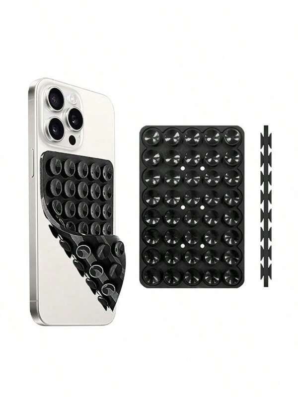 1pc Silicone Suction Cup Phone Mount, 1 PC, Hands-Free Mobile Stand, Airplane Travel Essential, Compatible With Any Smartphone For Selfies And VideosSilicone Suction Cup Phone Mount, 1 PC, Hands-Free Mobile Stand, Airplane Travel Essential, Compatible With Any Smartphone For Selfies And Videos Valentine's Day For Holiday Gift Giving