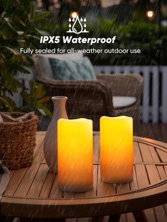 2 piezas Luces de vela sin llama solares, alimentadas por energía solar, a prueba de agua para exteriores, solo sensor, de anochecer a amanecer, luces de vela para exteriores, velas de llama cálida, adecuadas para decoración de centro de mesa para Navidad, Halloween, boda, fiesta, decoración de ambiente festivo