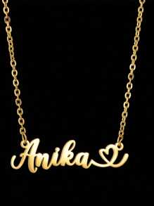 1pc Customized Name Necklace Stainless Steel Personalized Crown Heart Butterfly Name Necklace In Golden Various Styles Nameplate Pendant Necklace Women's Jewelry Birthday Gift Valentine's Day Gift Christmas Gift For Girlfriend Family Wife - Multicolor - View 21