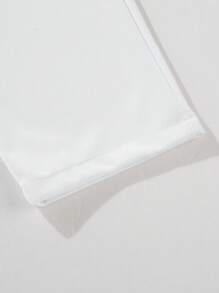 男士字母補丁細節腰部抽繩衛褲 - 白色 - 查看 10