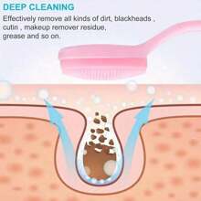 3/6 件硅胶洁面刷套装 - 温和去角质、深层清洁、卸妆、去黑头、面膜涂抹器 - 亲肤、柔软刷毛、易于清洁、适合旅行、非常适合日常使用 - 彩色 - 查看 4