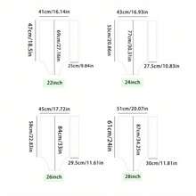 女士黑色行李箱套（1个装） - 防刮、防尘、防水、易于识别的设计，适合航空旅行，采用耐用无纺布材质 - 彩色 - 查看 4
