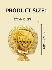 1 件非洲风格头饰，分层指甲钻分层顶帽，传统非洲头巾帽，适合女性个性化弹性头饰 - 彩色 - 查看 2