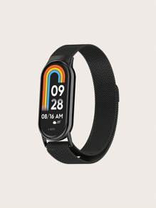 1 件男女通用不锈钢米兰网状镂空磁性快拆表带，兼容小米手环 8/9 - Mi Band 8 / 9 - 查看 6