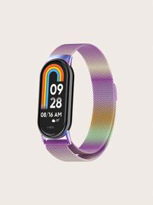 1 件男女通用不锈钢米兰网状镂空磁性快拆表带，兼容小米手环 8/9 - Mi Band 8 / 9 - 查看 15